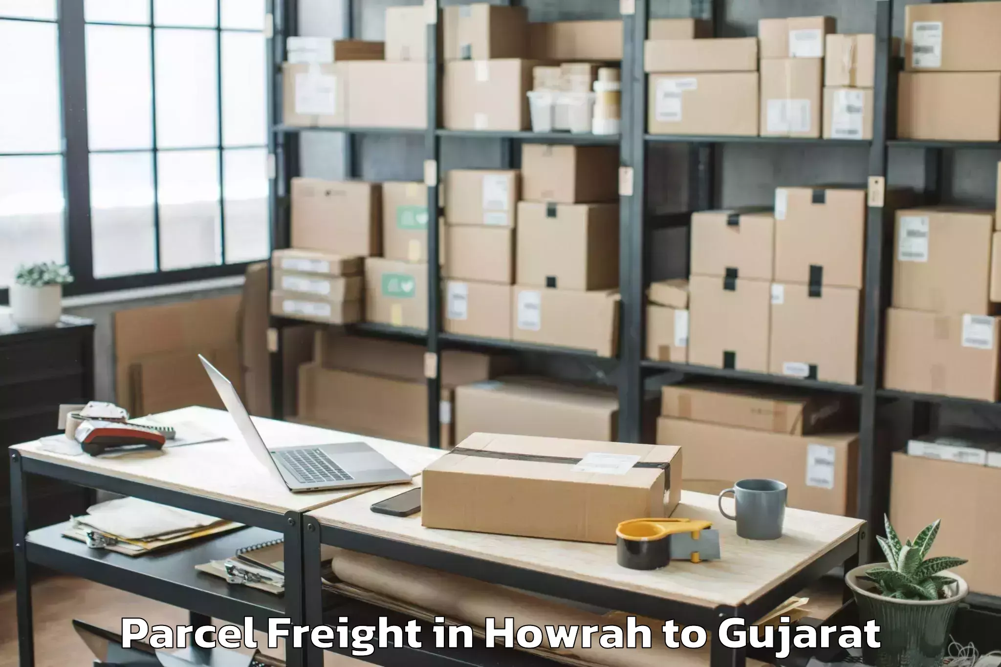 Comprehensive Howrah to Karnavati University Gandhinag Parcel Freight